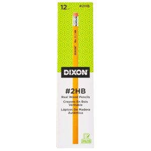 12 pack hb graphite pencil with eraser