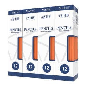 12-pack hb graphite pencil with windows