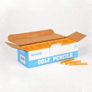 320 sharpened golf pencils paper box