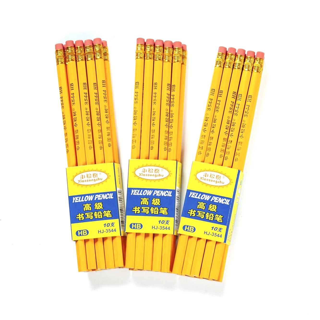 10 Pack HB Graphite Pencil with Cardstock Sleeve
