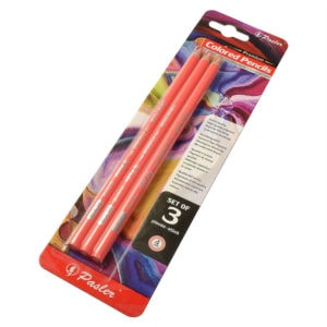 3 Pack Sharpened Colorful Pencil Blister Packaging
