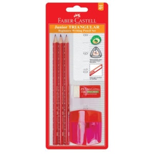 3 Pack Triangle Graphite Pencil Blister Card