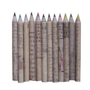 3.5 inch round paper sharpened colorful pencil
