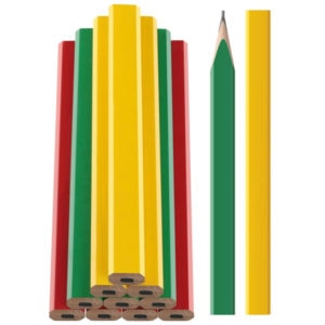 7 inch rectangular sharpened linden wood graphite pencil with colorful painting