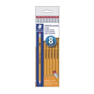 8 pack hb graphite pencil in plastic box