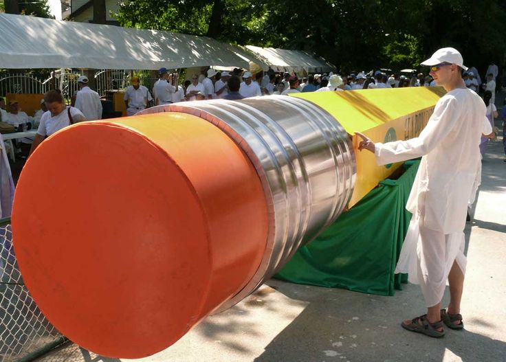 Ashrita Furman's Giant Pencil