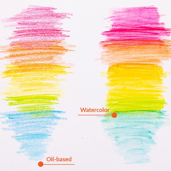 Oil-based Colored Pencils VS Water-based Colored Pencils