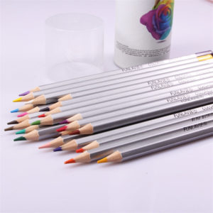 hexagon 7 inch sharpened colorful pencil poplar wood dipped top stamping