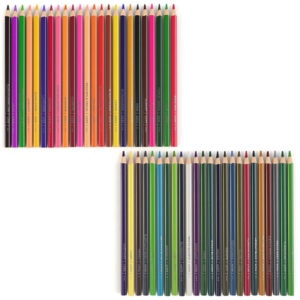 round 7 inch colorful pencil poplar wood painting sharpened stamping