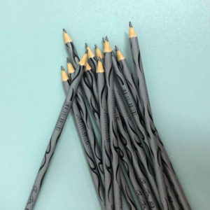 round 7 inch plastic sharpened graphite pencil heat transfer stamping
