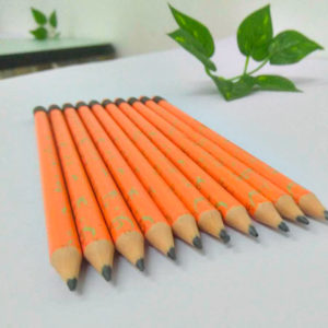 round sharpened 7 inch plastic graphite pencil with eraser heat transfer