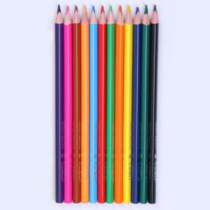 triangle 7 inch painting plastic sharpened colorful pencil stamping
