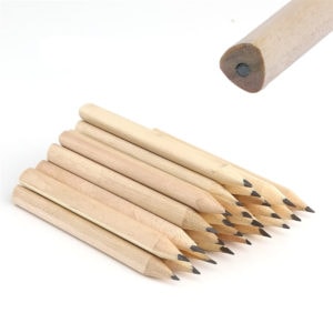 triangle sharpened linden wood graphite pencil 3.5 inch