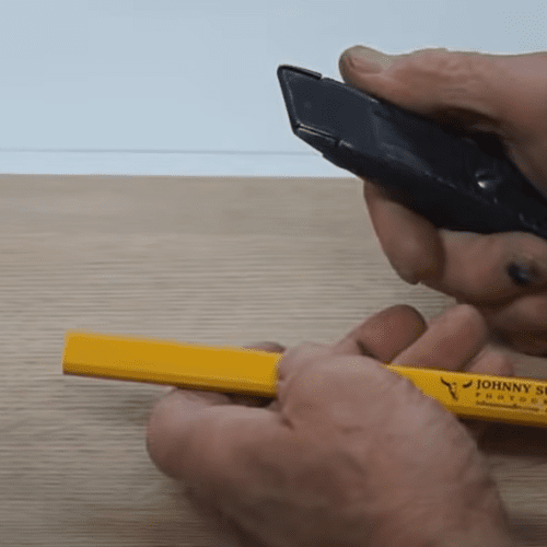Sharpen A Carpenter's Pencil Step 1